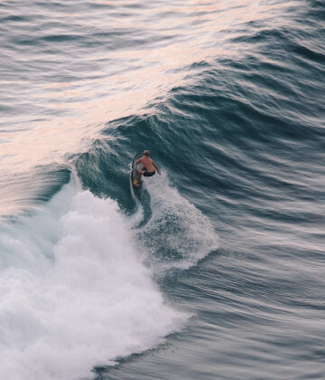 Surfer in Bali, Indonesia