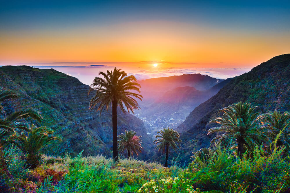 Canary Islands scenery, one of the best places to learn how to surf in Europe