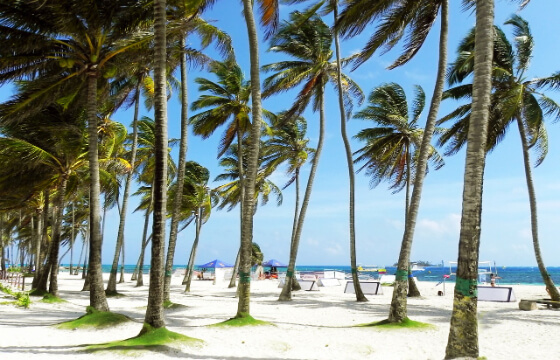 Carribean beach at Colombia