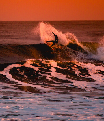 Surfer at Bradly beach, United States