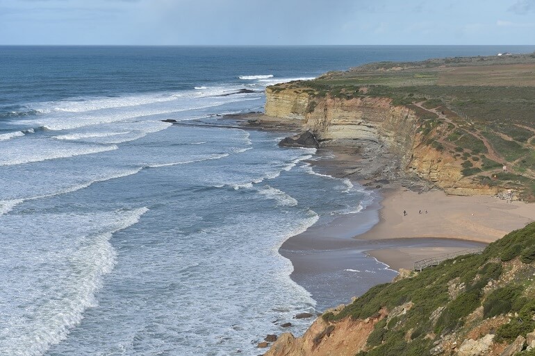 Ribeira d'Ilhas beach, the most famous spot in Ericeira