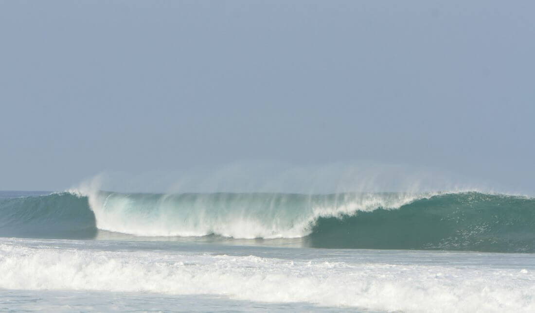 barreling wave at Zicatela