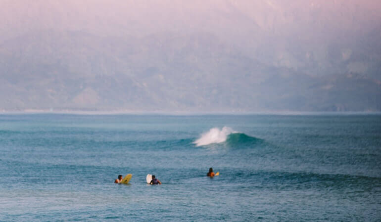 Surf break in the Philippines 