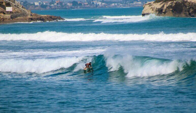 Surfer in Ecuador 