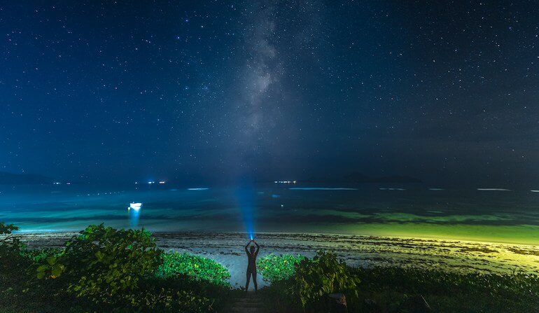 The night sky in Fiji 