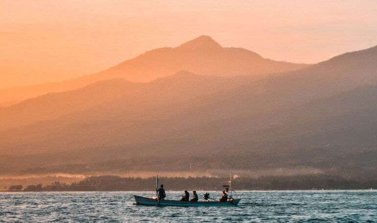 A small fishing boat in Indonesia 