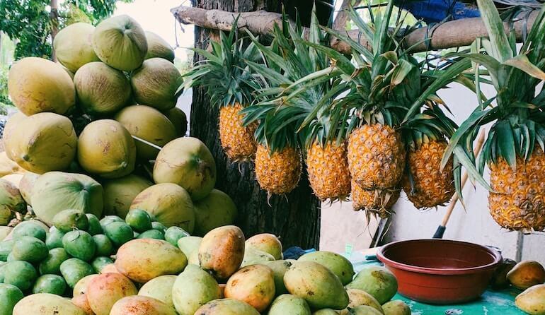 A fruit stand 