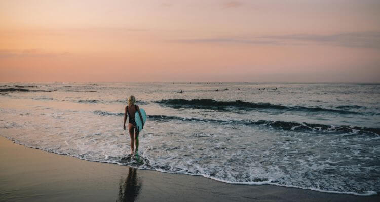 bali beginner surf