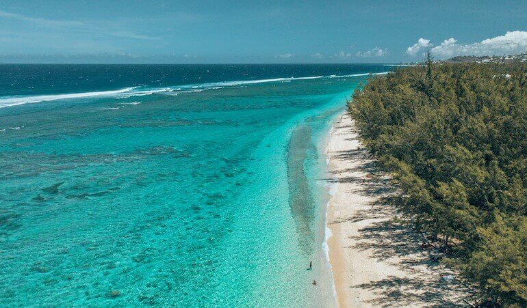 Beach in La Reunion