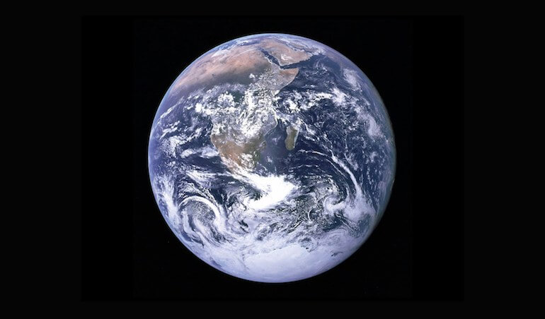 A satellite picture of earth 