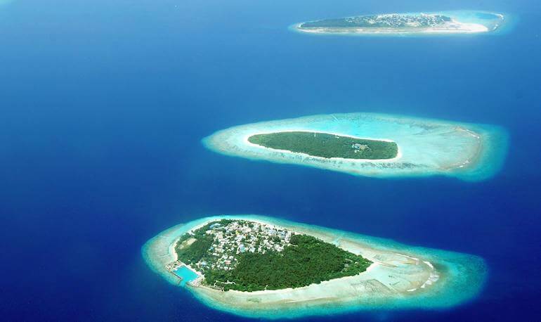 The Maldives from above 