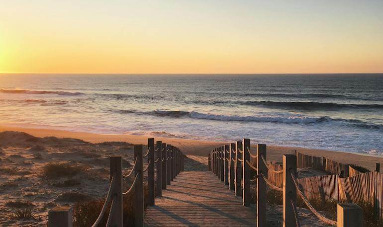 A pathway to a surf beach 