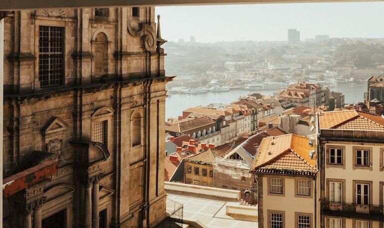 View from a window in Porto 