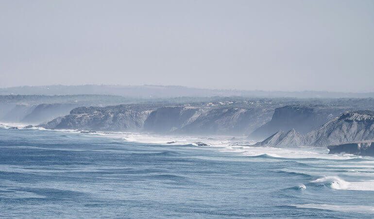 Beach and cliffs in Portugal 